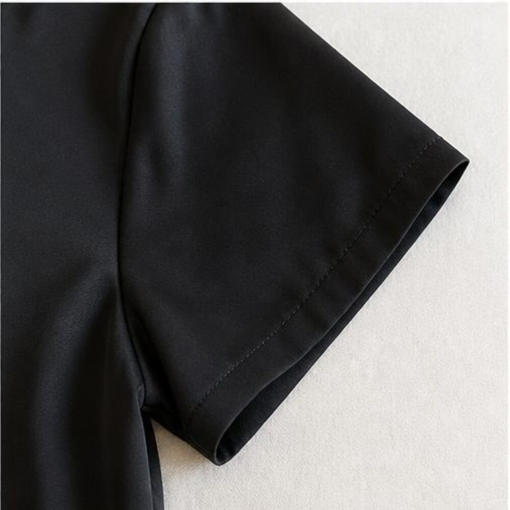 Black Ruffle Blouse - Picture 5 of 6